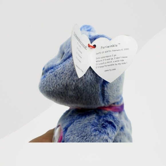 VINTAGE TY Beanie Baby "Periwinkle The Bear" 2000 Retired - Picture 5 of 7